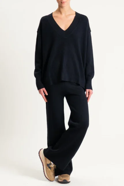 COMPLETO IN MAGLIA NERO Haveone