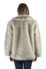 ECOPELLICCIA BEIGE FRANGE Le Volière