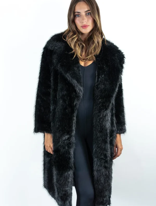 ECOPELLICCIA LUNGA NERA Le Volière