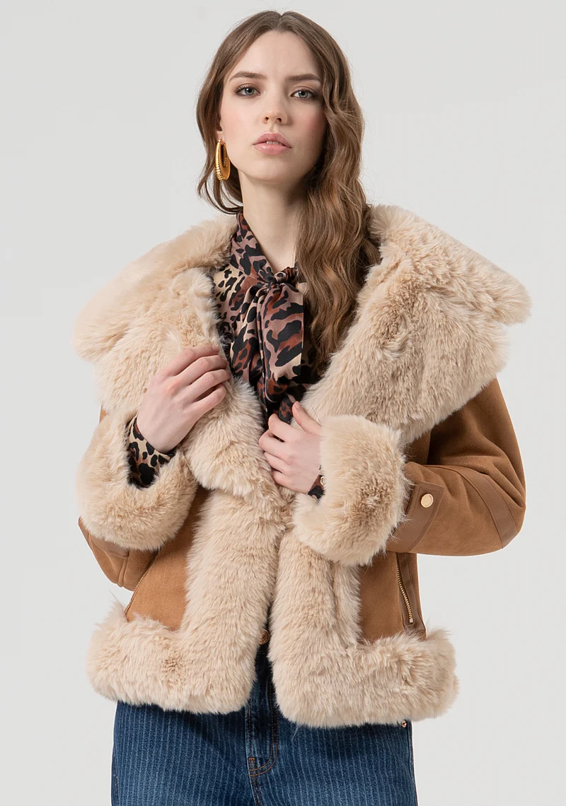 GIACCA ECO MONTONE CAMMELLO Fracomina GIACCA ECO MONTONE CAMMELLO Fracomina