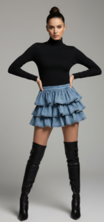 GONNA VOLANT IN DENIM Anna Rock