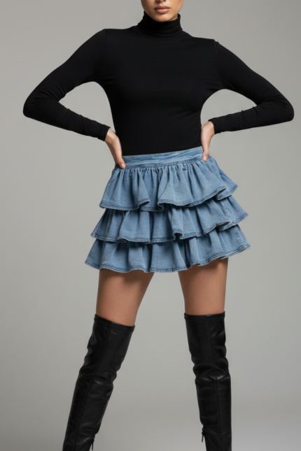 GONNA VOLANT IN DENIM Anna Rock