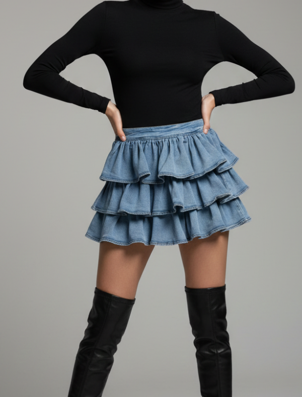 GONNA VOLANT IN DENIM Anna Rock