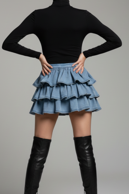 GONNA VOLANT IN DENIM Anna Rock