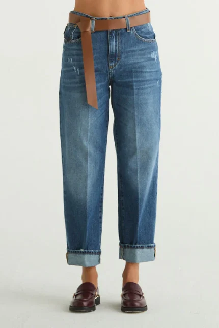 JEANS LAVAGGIO MEDIO CON CINTURA Haveone