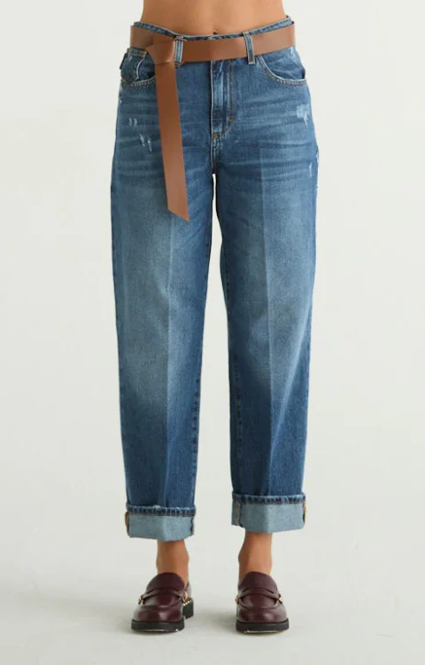 JEANS LAVAGGIO MEDIO CON CINTURA Haveone