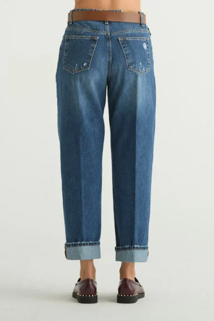 JEANS LAVAGGIO MEDIO CON CINTURA Haveone