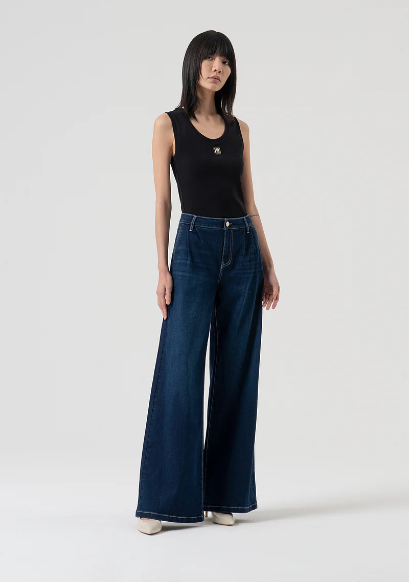 JEANS MAXI FLARE BLU Fracomina JEANS MAXI FLARE BLU Fracomina