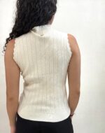 TOP LUPETTO STRASS PANNA Fracomina