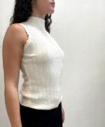 TOP LUPETTO STRASS PANNA Fracomina