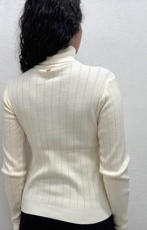 MAGLIA DOLCEVITA STRASS PANNA Fracomina