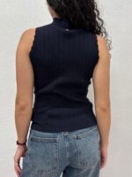 TOP LUPETTO STRASS BLU Fracomina