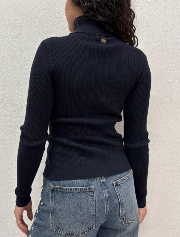 MAGLIA DOLCEVITA STRASS BLU NAVY Fracomina