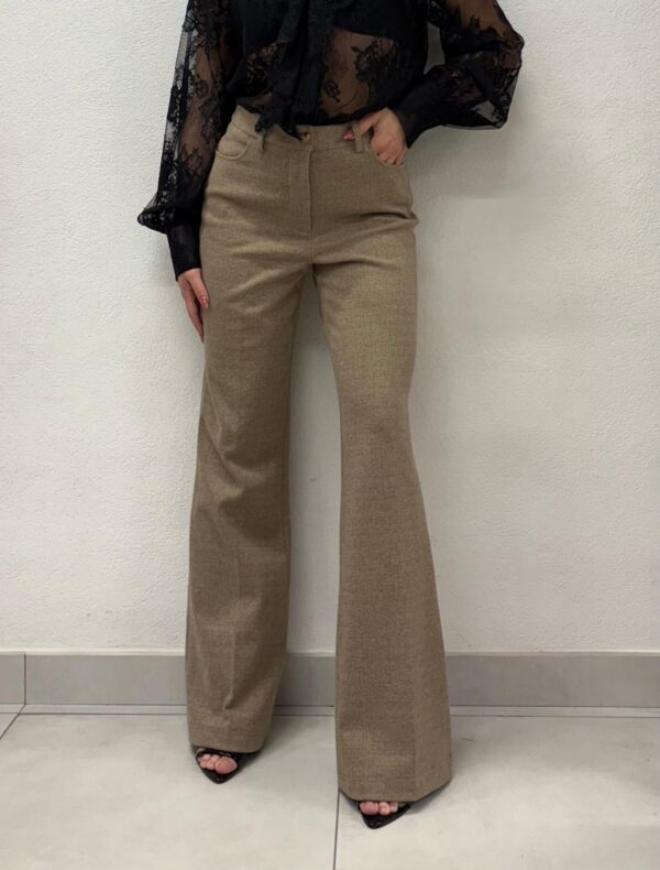 PANTALONE IN FLANELLA BEIGE Fracomina