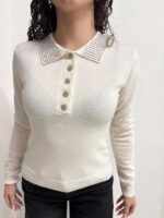 POLO STRASS PANNA Fracomina