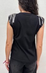 T-SHIRT NERA GIOIELLO Anna Rock