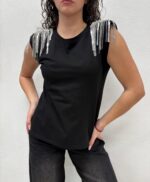 T-SHIRT NERA GIOIELLO Anna Rock