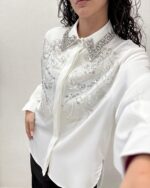 CAMICIA BLUSA GIOIELLO BIANCA Anna Rock