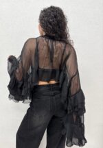 CAMICIA BLUSA CROP ASIMMETRICA Anna Rock