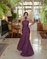 ABITO LUNGO VINO SCARF DRESS SCANDAL Aniye By