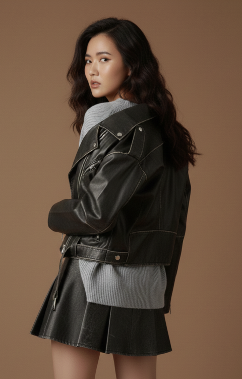 CHIODO IN ECOPELLE EFFETTO VINTAGE Glamorous