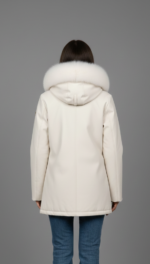 GIACCA PARKA AVORIO Rinascimento