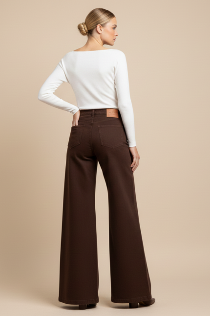 JEANS A PALAZZO CIOCCOLATO Glamorous