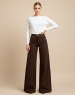 JEANS A PALAZZO CIOCCOLATO Glamorous