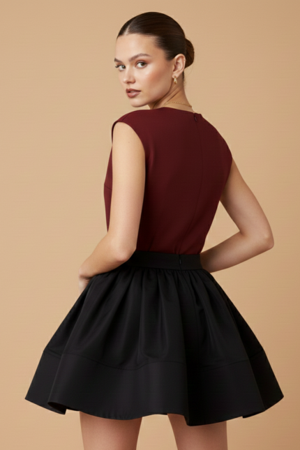 GONNA A RUOTA NERA Glamorous