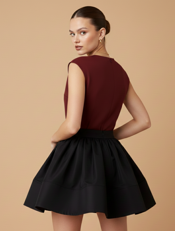 GONNA A RUOTA NERA Glamorous