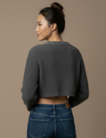 MAGLIONE PULL BOUCLÈ ANTRACITE Glamorous