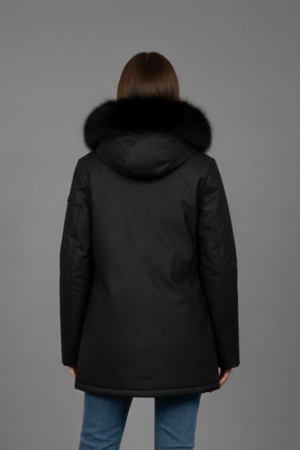 GIACCA PARKA NERO Rinascimento