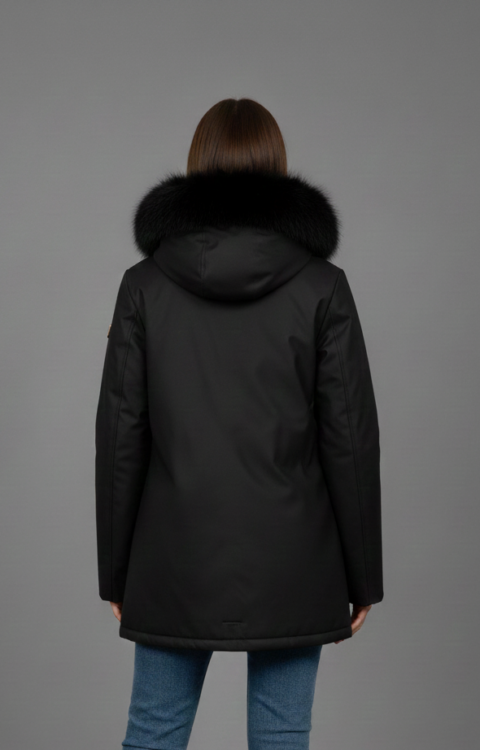 GIACCA PARKA NERO Rinascimento