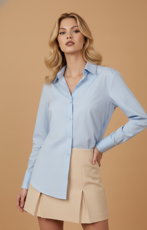 CAMICIA AZZURRO OXFORD Glamorous