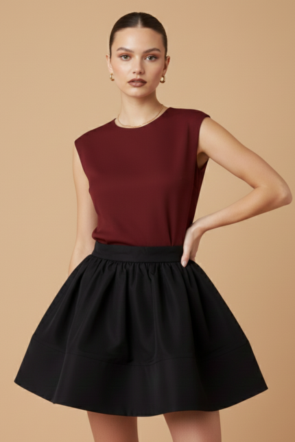 GONNA A RUOTA NERA Glamorous