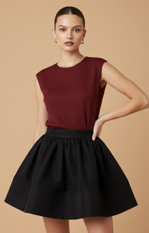 GONNA A RUOTA NERA Glamorous