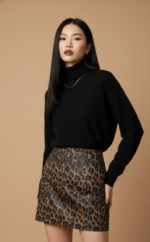 GONNA CORTA ANIMALIER Glamorous