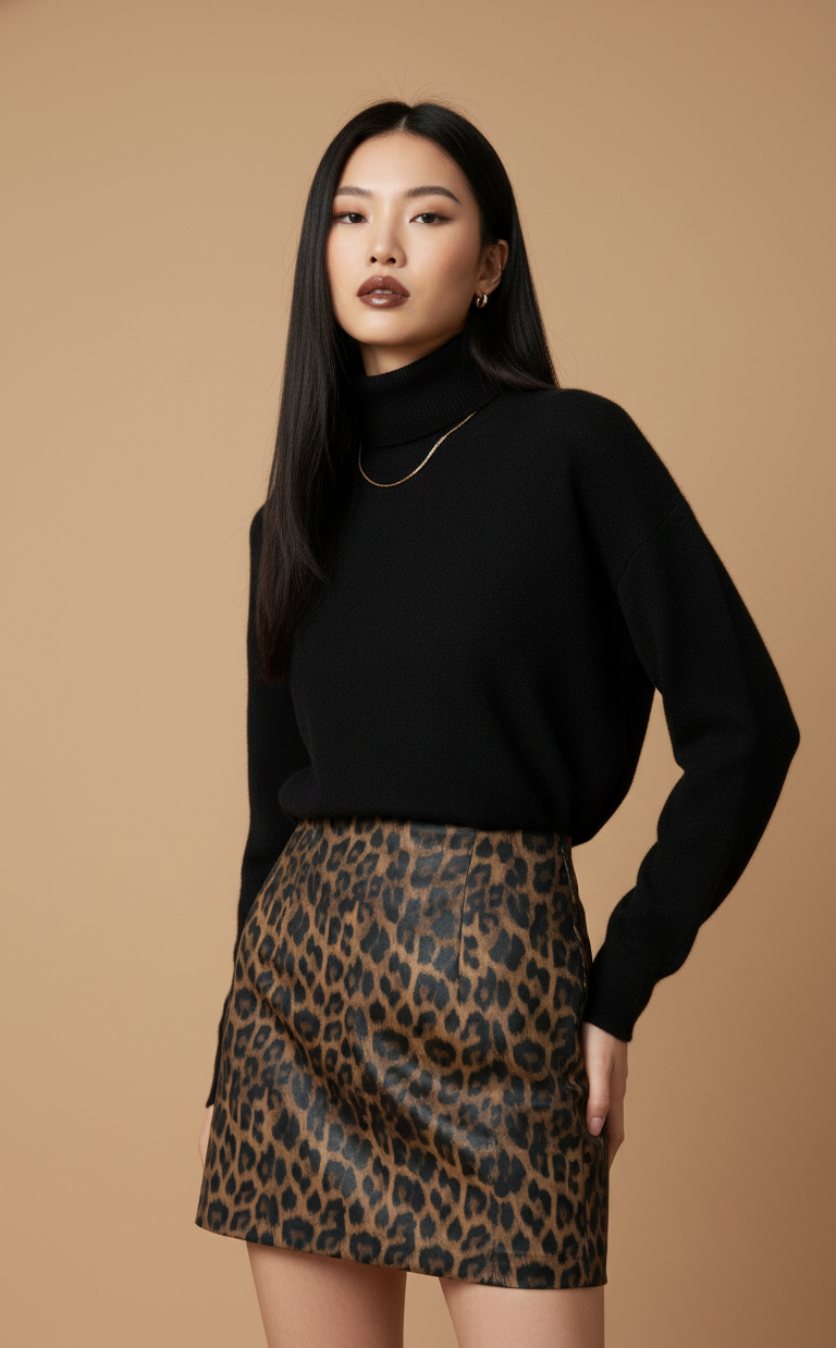 GONNA CORTA ANIMALIER Glamorous GONNA CORTA ANIMALIER Glamorous