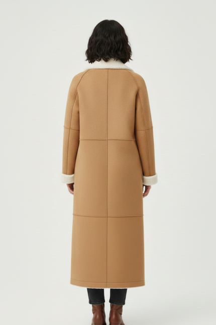 GIACCA ECO MONTONE LUNGO CAMMELLO Rinascimento