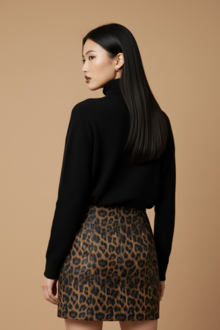 GONNA CORTA ANIMALIER Glamorous