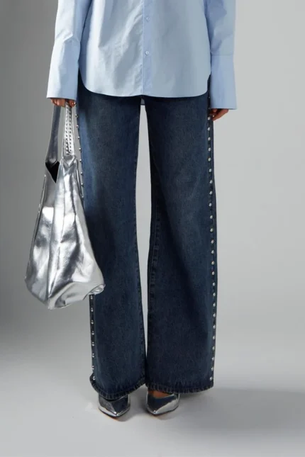 JEANS DENIM BORCHIATO Glamorous