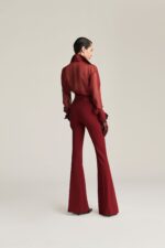 PANTALONE FLARED SIENNA BORDEAUX Aniye By