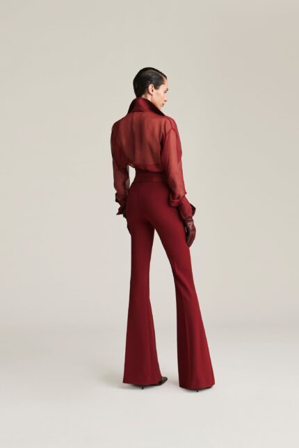 PANTALONE FLARED SIENNA BORDEAUX Aniye By