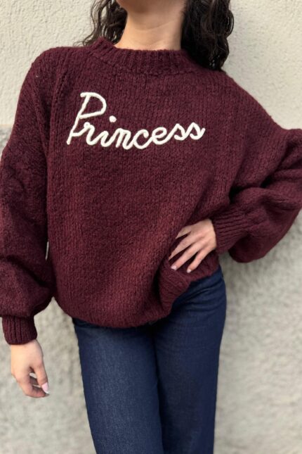 MAGLIA PULL PRINCESS BORDEAUX You Decide