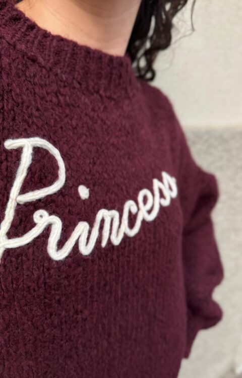 MAGLIA PULL PRINCESS BORDEAUX You Decide
