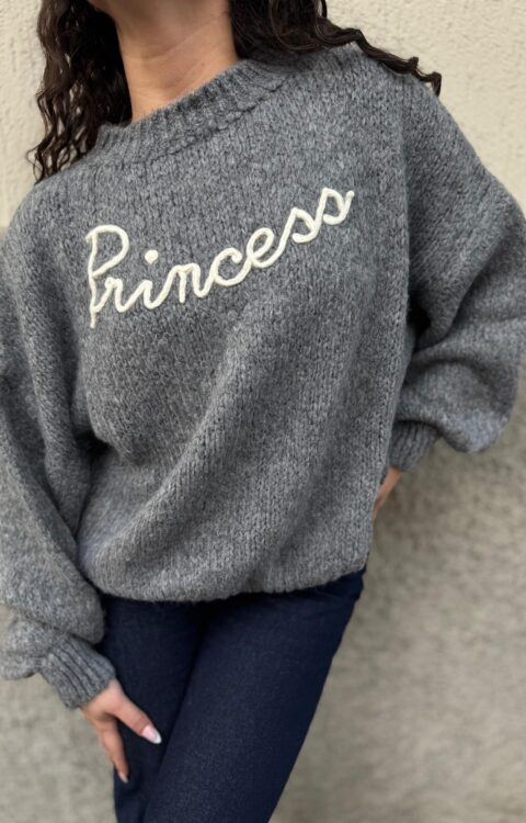 MAGLIA PULL PRINCESS GRIGIO You Decide
