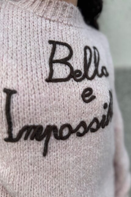 MAGLIA PULL BELLA E IMPOSSIBILE ROSA You Decide