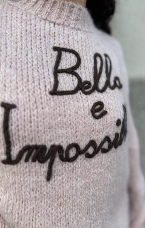 MAGLIA PULL BELLA E IMPOSSIBILE ROSA You Decide