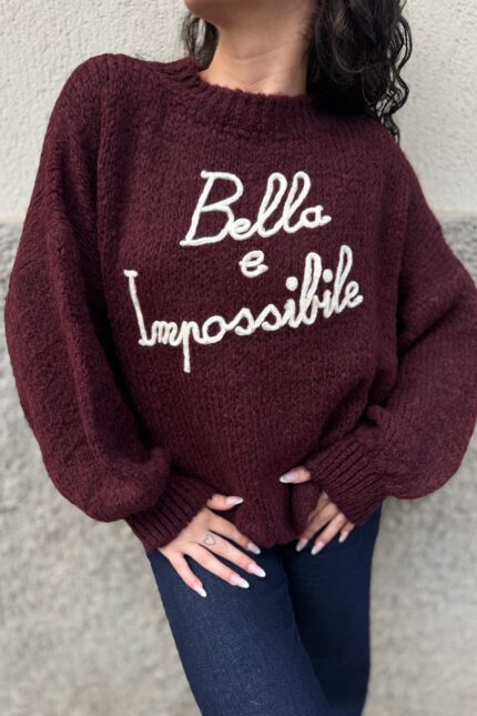 MAGLIA PULL BELLA E IMPOSSIBILE ROSA You Decide