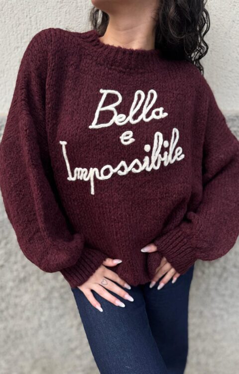 MAGLIA PULL BELLA E IMPOSSIBILE ROSA You Decide